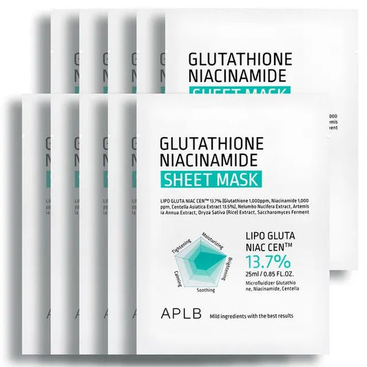 APLB Glutathion Niacinamide Sheet Mask (10 Pcs) - Kahng