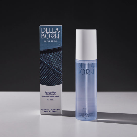 Brume visage Della Born aux algues fermentées et complexe Jeju, hydratation et eclat