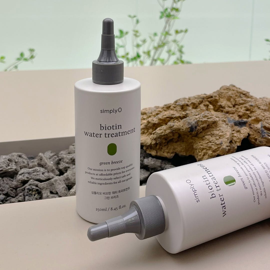 SimplyO Biotin Water Treatment 250ml, soin capillaire coreen hydratant et fortifiant à la biotine,