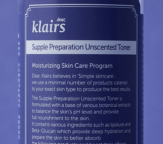 Supple Preparation Unscented Toner