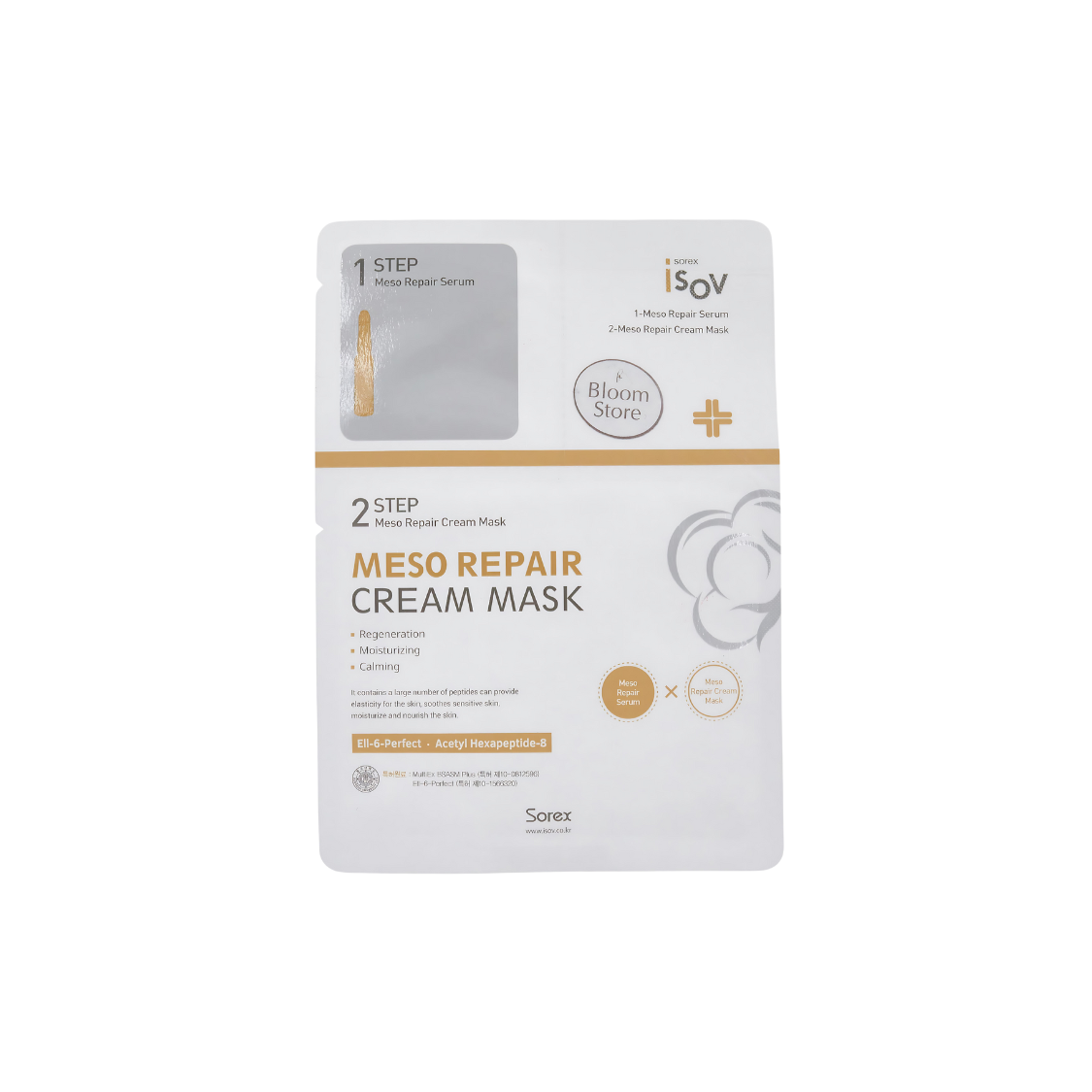 ISOV Meso Masque Crème Réparateur 2 étapes (Pack de 10)