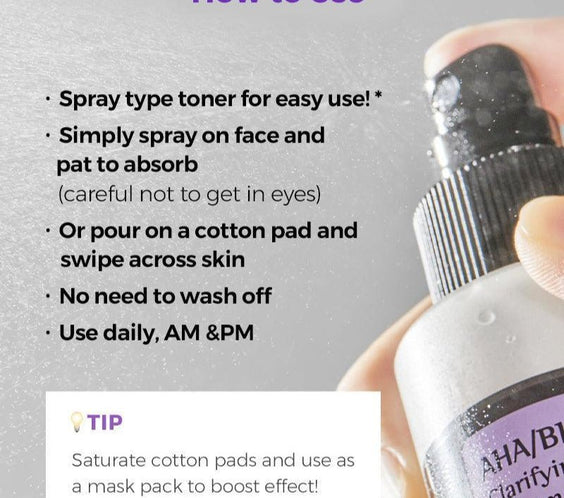 AHA BHA Clarifying Treatment Toner - Kahng