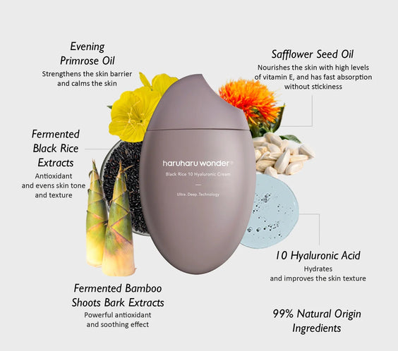 Black Rice 10 Hyaluronic Cream - Kahng