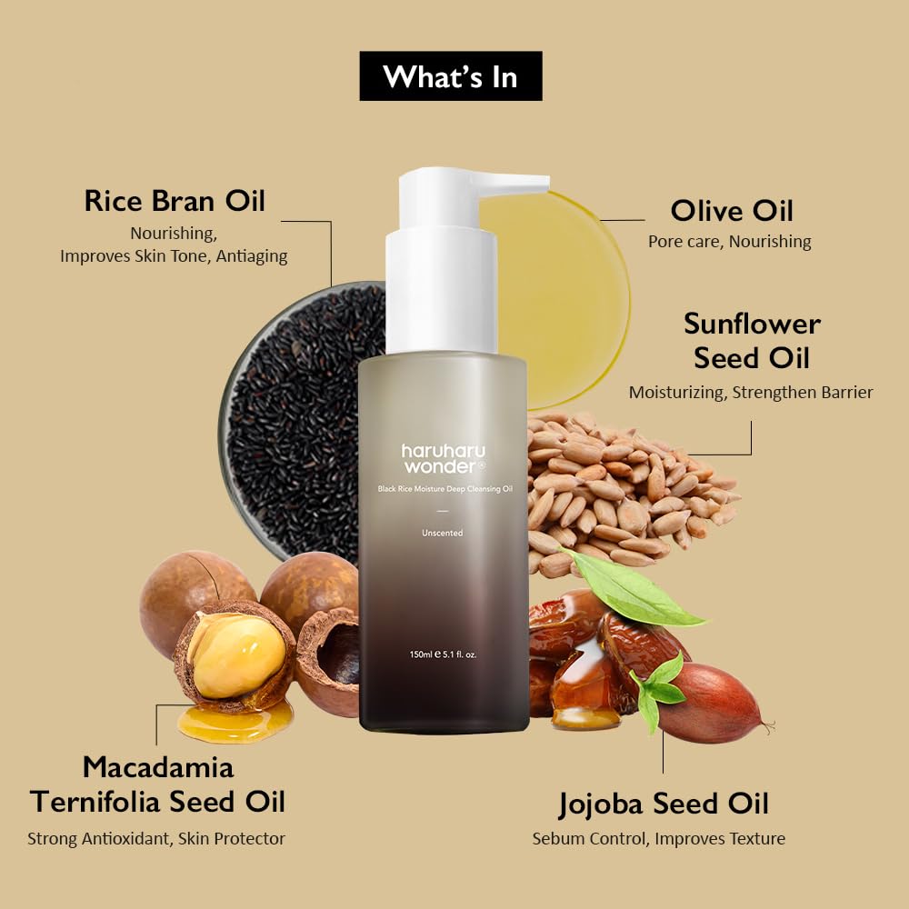 Black Rice Moisture Deep Cleansing Oil - Kahng
