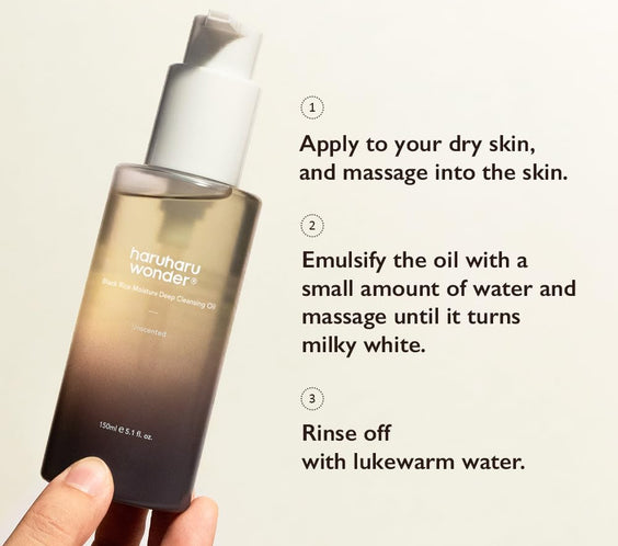 Black Rice Moisture Deep Cleansing Oil - Kahng