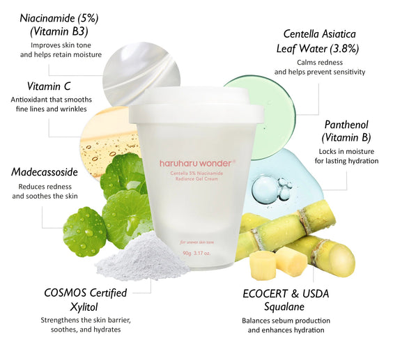 Centella 5% Niacinamide Radiance Gel Cream - Kahng