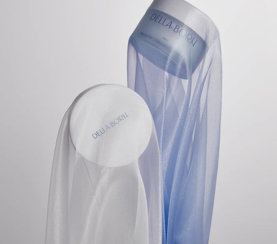 Creme visage Della Born au collagene marin, hydratation intense et effet bonne mine.