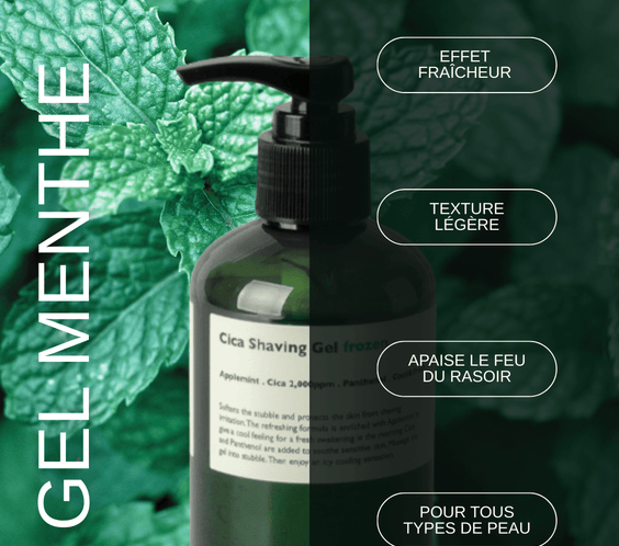 Gel de Rasage Cica Effet Glacé - Kahng