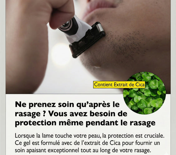 Gel de Rasage Cica Effet Glacé - Kahng
