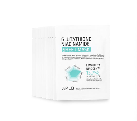 Masques au Glutathion et Niacinamide - Boîte de 10 - Kahng