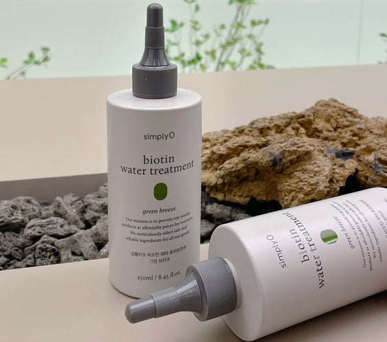 SimplyO Biotin Water Treatment 250ml, soin capillaire coreen hydratant et fortifiant à la biotine,